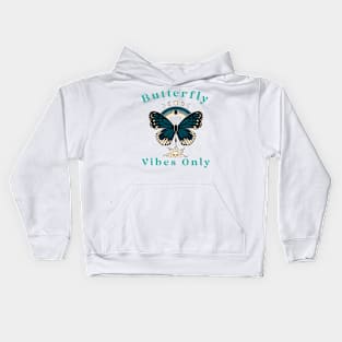 butterfly vibes only Kids Hoodie